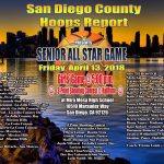 A poster of the san diego county hoops report