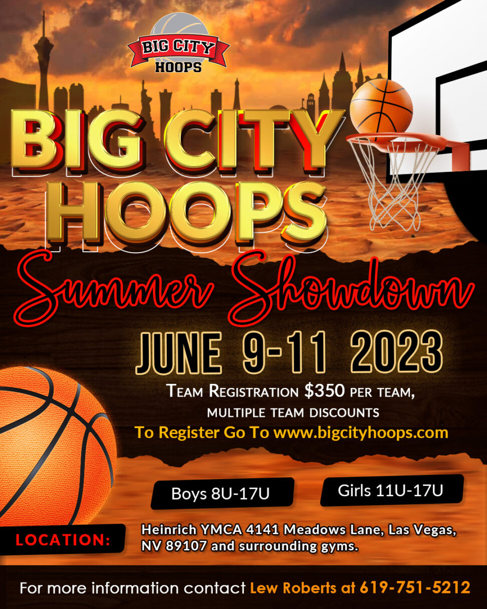 A poster for the big city hoops summer showdown.