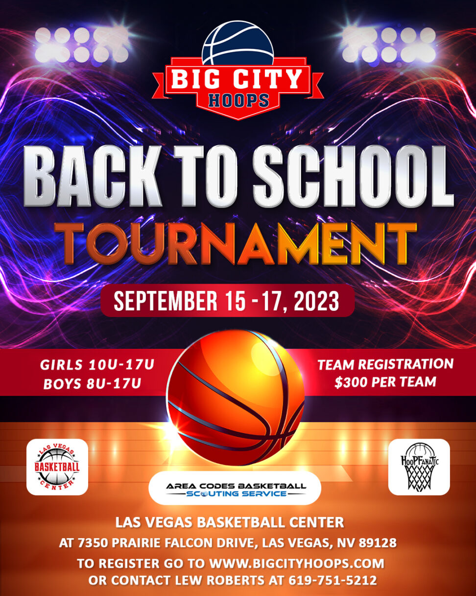 A poster for the back to school tournament.